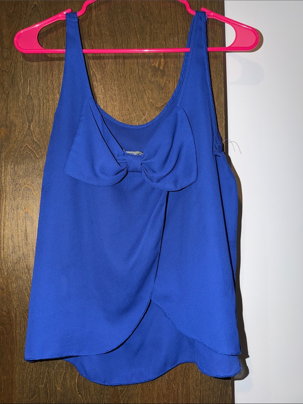 Sleeveless open Bow-back Tank Top in Cobalt Blue